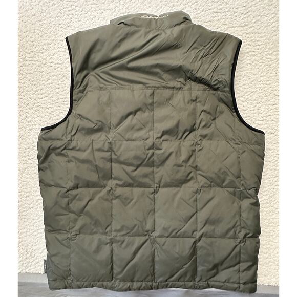 Eddie Bauer Mens Puffer Down Reversible Vest Medium - Picture 2 of 8